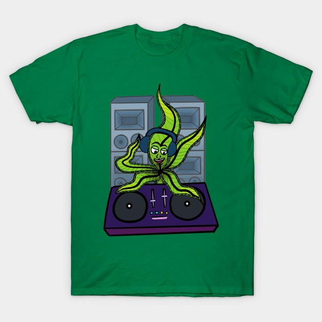 Weed Man DJ T-Shirt by brooklynmpls